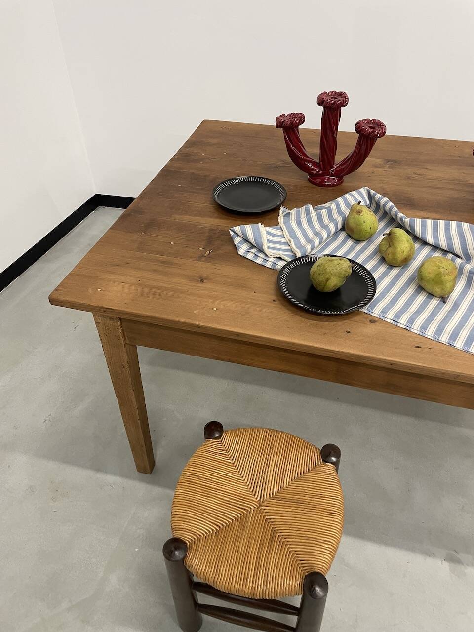 Pine farmhouse table 160 x 110 cm