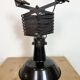 Industrial Black Enamel Scissor Ceiling Lamp, 1930s