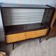 Old showcase buffet furniture vintage scandinavian wood