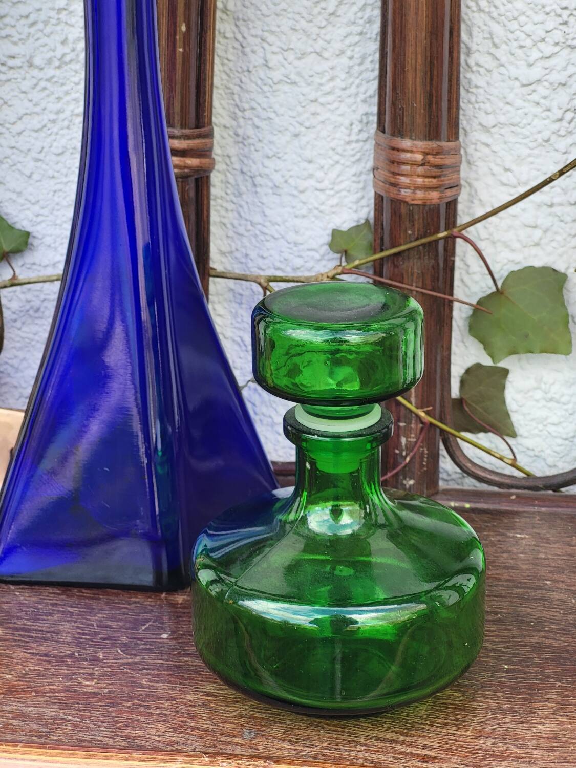 Vintage green carafe