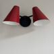 Double metal wall light from the 1960s.