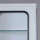 Cabinet Médical Vintage en Fer et Verre, 1970s