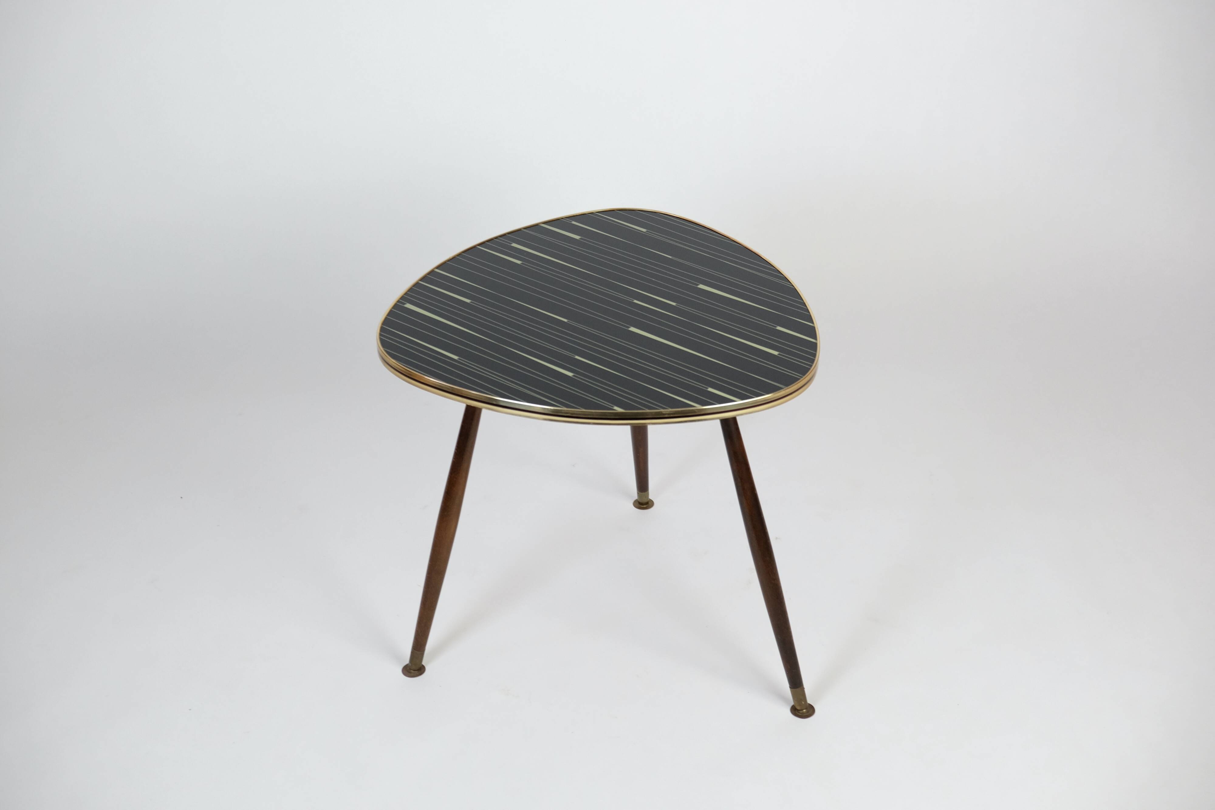 Vintage coffee table 50er glas midcentury