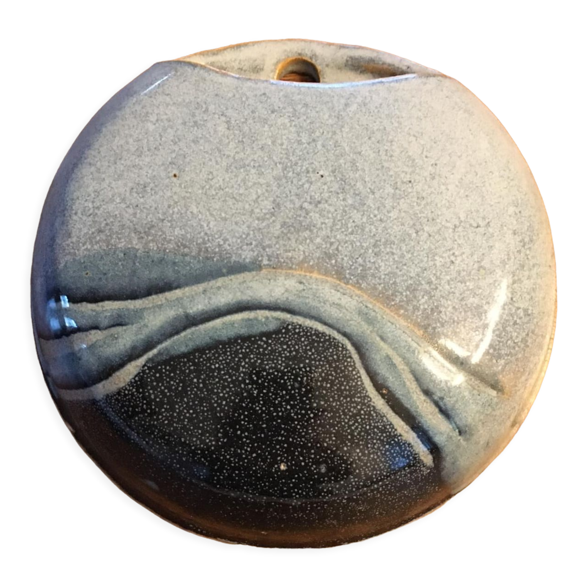 Wall ceramic signed PK (Poteries de Kerbenoen) by ceramist Michel Vergnes