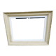 Old frame in gilded beige wood, 59x46 cm