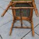 Piano stool/bamboo effect wooden footrest