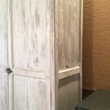 White patinated wardrobe
