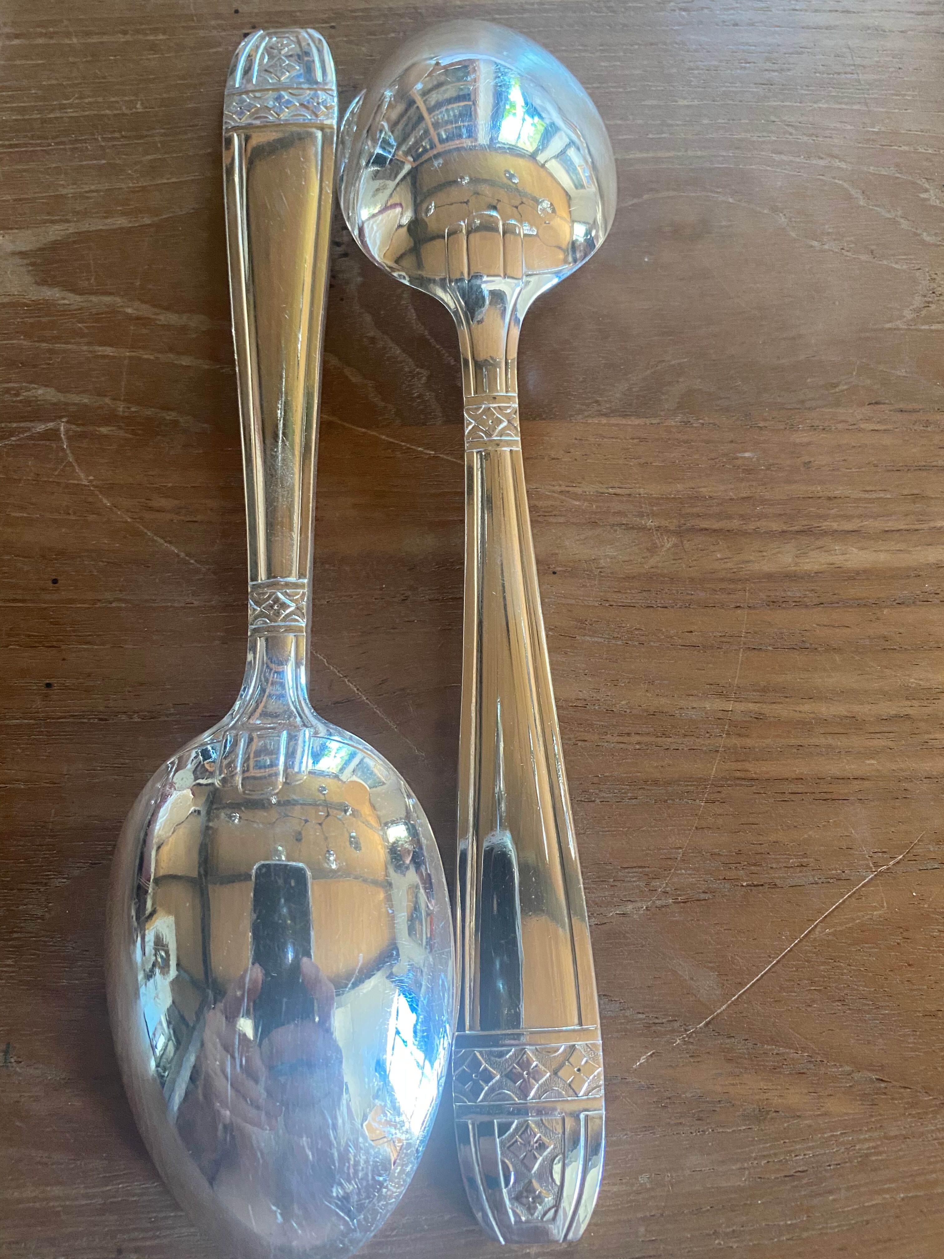 Art Deco cutlery housewife 12 people