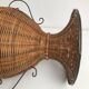 Vintage wrought iron wicker plant holder