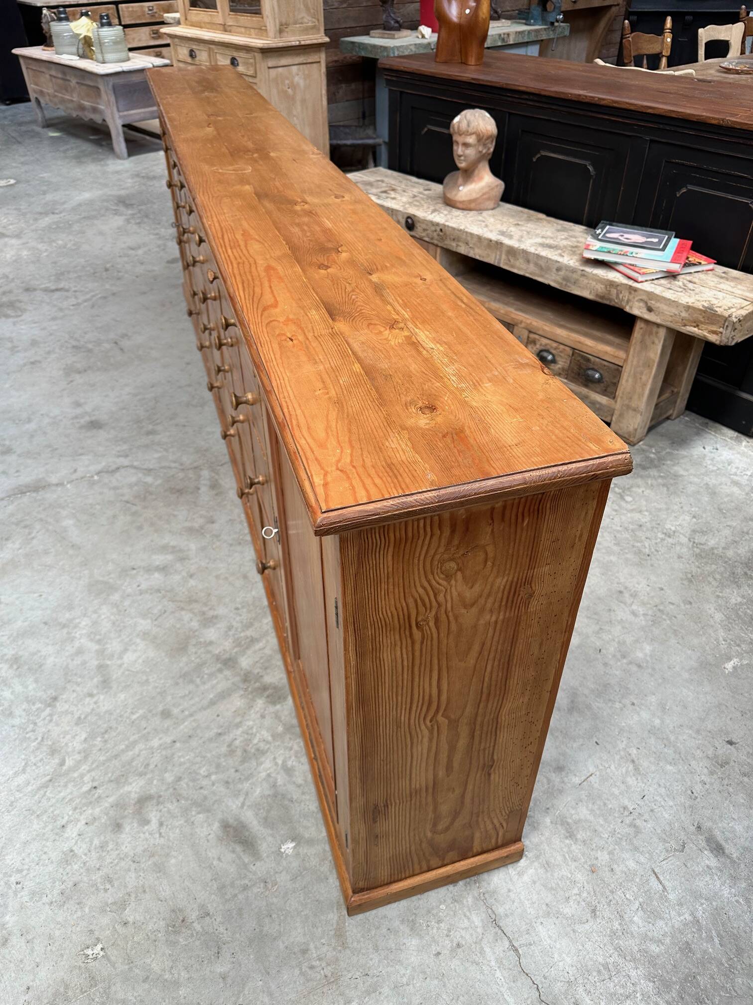 Large fir grocery cabinet