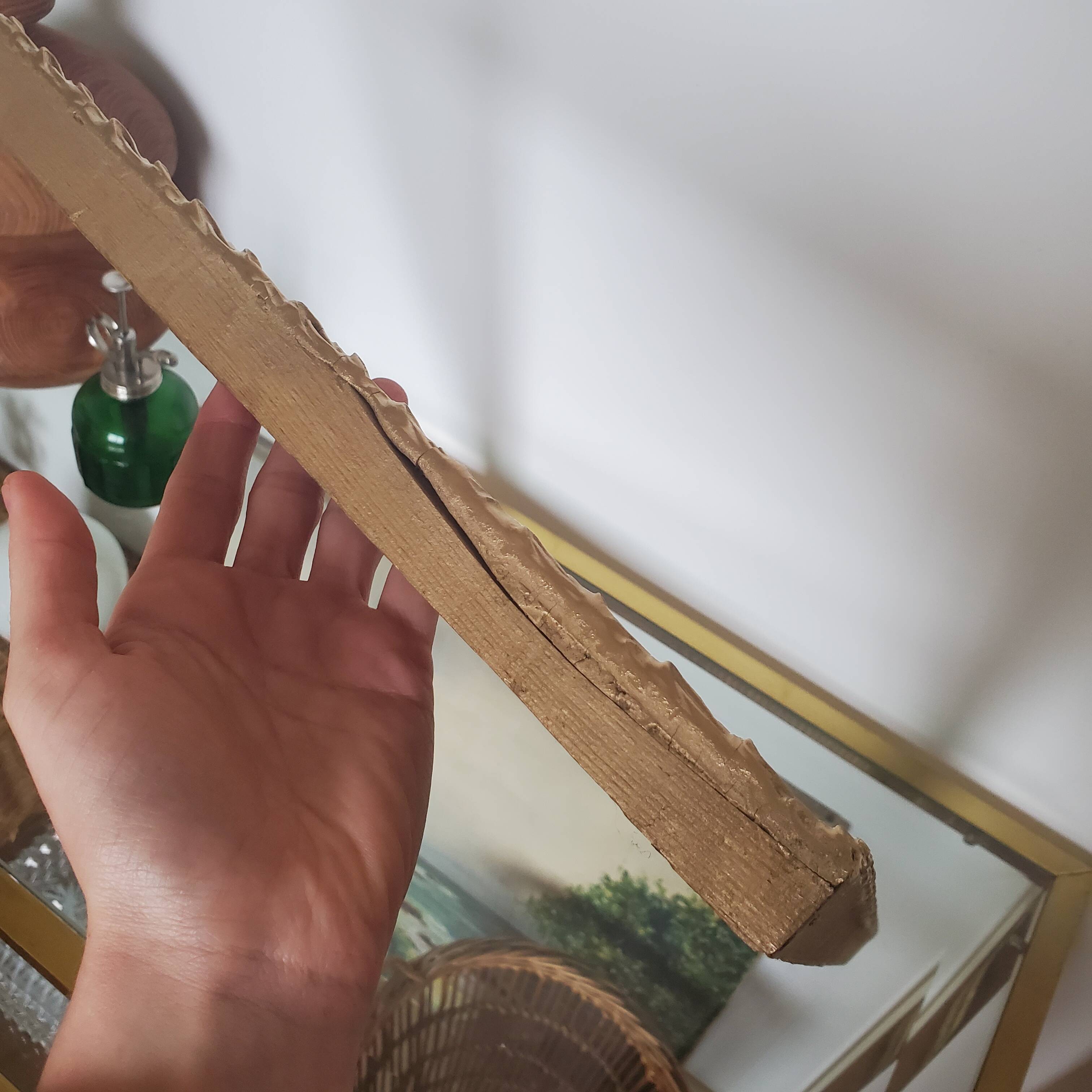 Large old gilded wooden frame