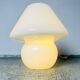 Opaline Glass Mushroom Table Lamp By Paolo Venini For Venini, Italy 1970S