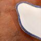 Plate, Ramekin, Salad Bowl 23cm, Limoges Porcelain, Blue and Gold, Betoule
