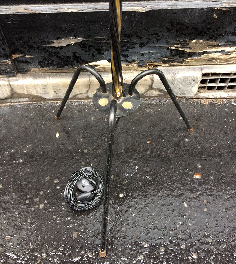 Metal floor lamp globe Mazda 1960