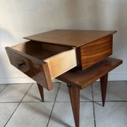 Table de Chevet en bois laqué