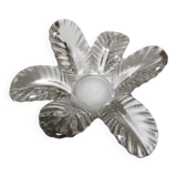 Flower candle holder glass centerpiece Pierre d'Avesn