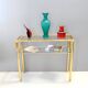 Teal Polished Hand-Blown Murano Glass Vase by Vetrarti, Italy