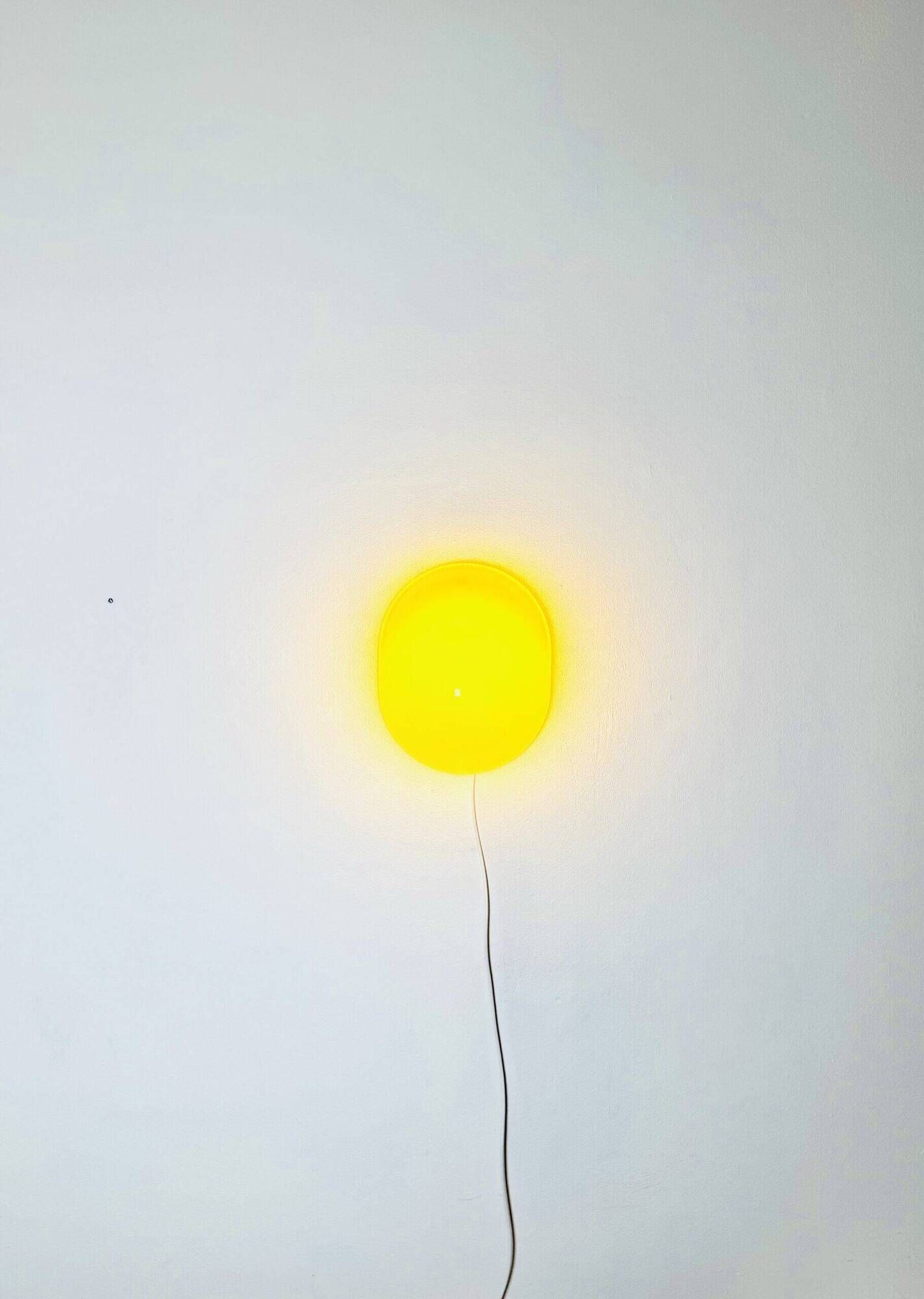 Tortue Opaline Glass Wall Lamp By Rodolfo Bonetto For Candle, Italy, 1970S