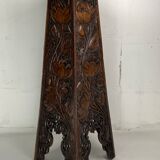 Arts and crafts hand carved pedestal, England ca 1880