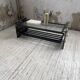 80s Italian marble and glass coffee table