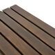 Vintage slatted coffee table design Wenge solid 70s minimalist