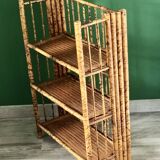 Speckled bamboo shelf