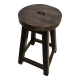 Burmese teak workshop stool
