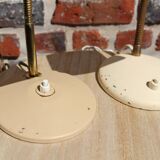 Pair of 50's Aluminor Vintage Lamps