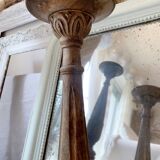 Wooden candlestick