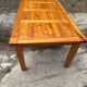 Dining table – Furniture – Rustic solid pine farmhouse style