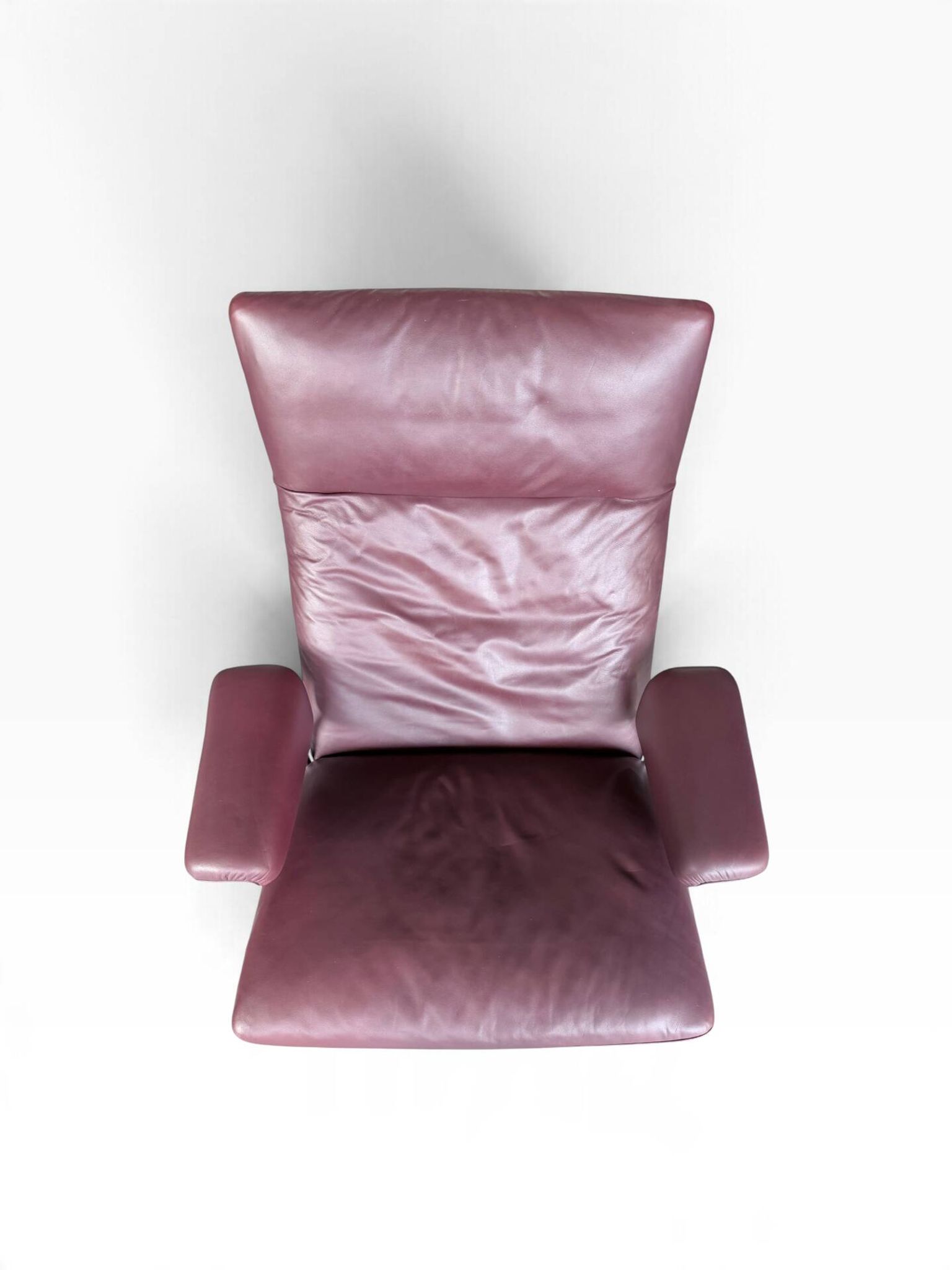 fauteuil en cuir de Sede DS-2030 avec repose-pieds