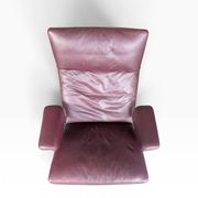 fauteuil en cuir de Sede DS-2030 avec repose-pieds