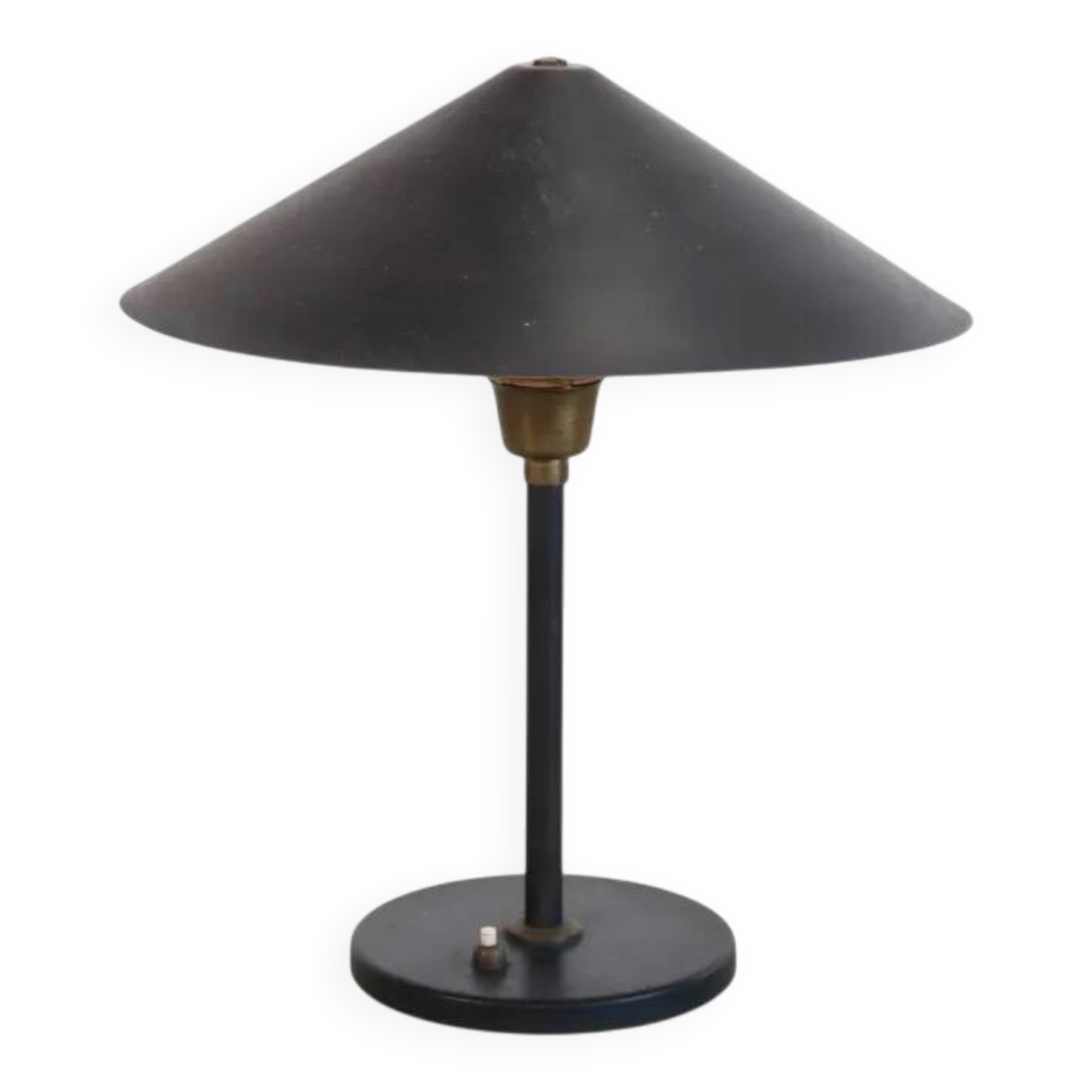 Lampe de table danoise vintage noire