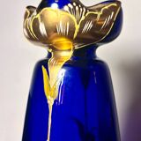 Vase Legras Cobalt gold painting