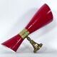 Italian Mid-Century single double cones wall lamp, 1950s