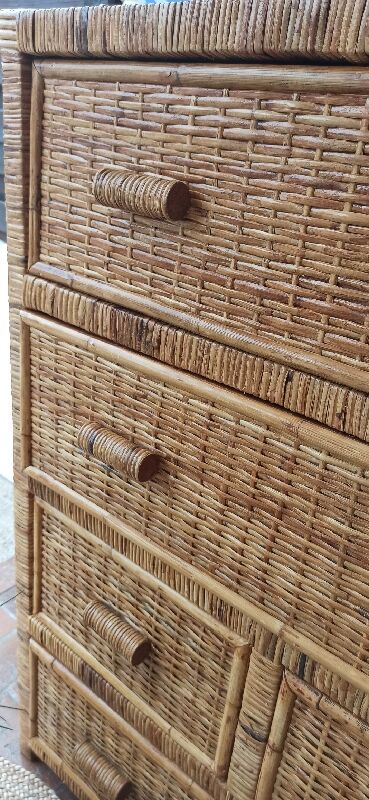 Vintage bamboo wicker rattan commodity