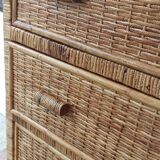 Vintage bamboo wicker rattan commodity