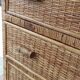 Commode vintage rotin osier bambou