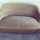 Vintage toad sofa in light taupe velvet