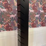 Black steel designer floor lamp 195 CM.