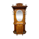 Coat rack - antique oak coat stand - mirror - marble