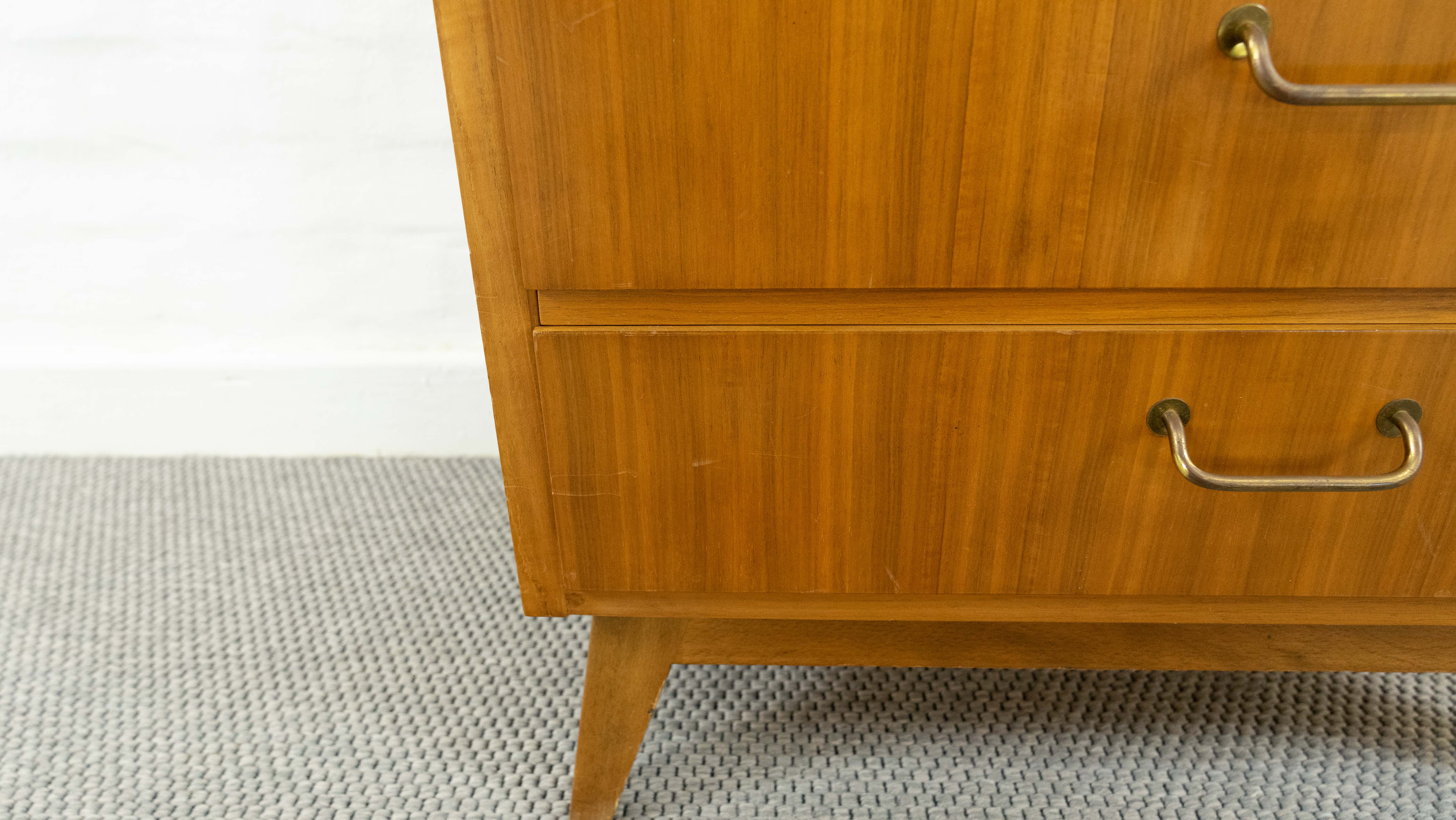 Vintage mid century bar cabinet by ernst behr, germany 1950s