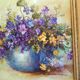 Tableau bouquet de fleurs CADIOU