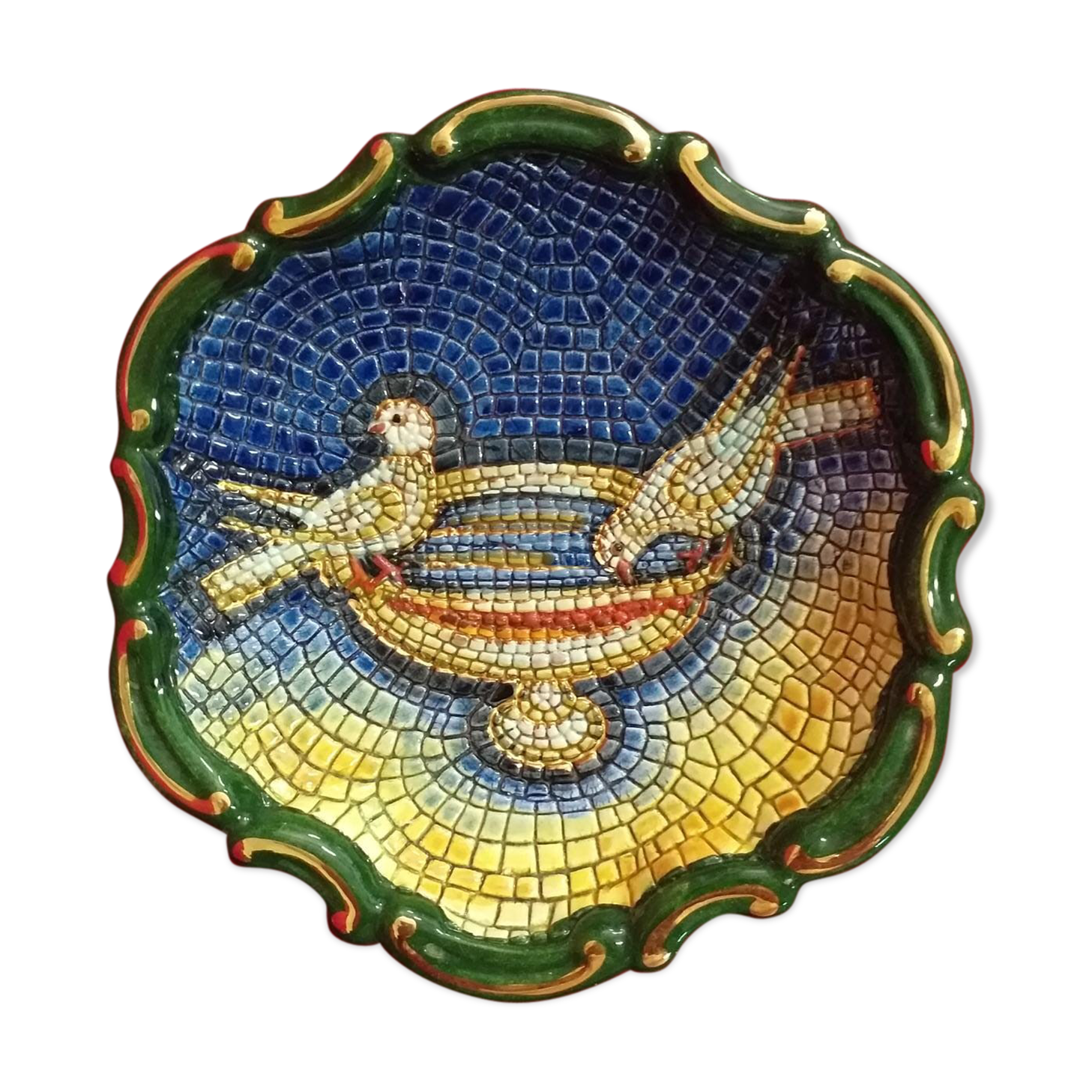 Ceramic catchall enamels Ravenna mosaic