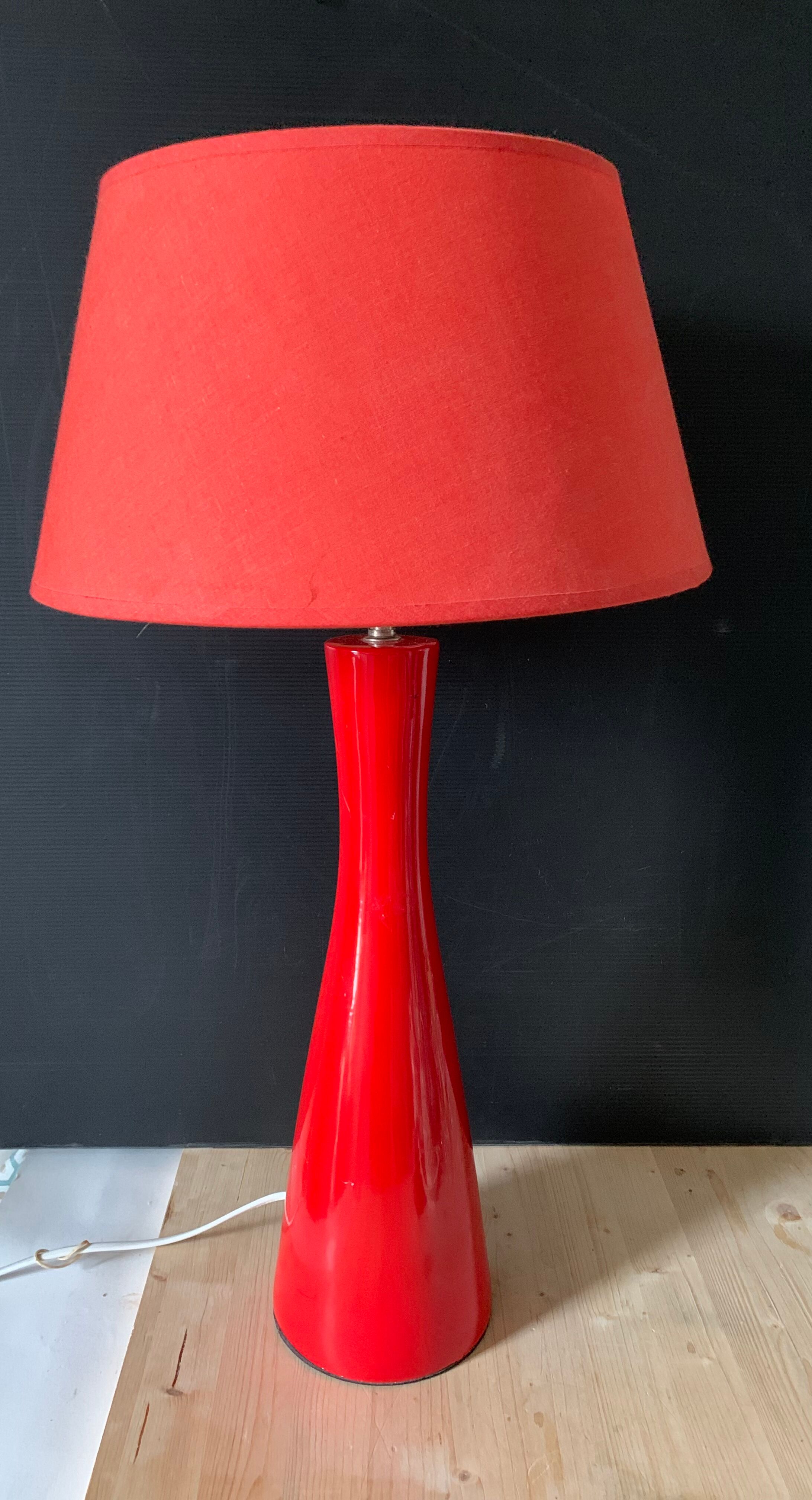 Red vintage lamp