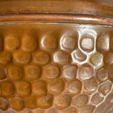 Planter by villedieu in vintage brown patinated copper