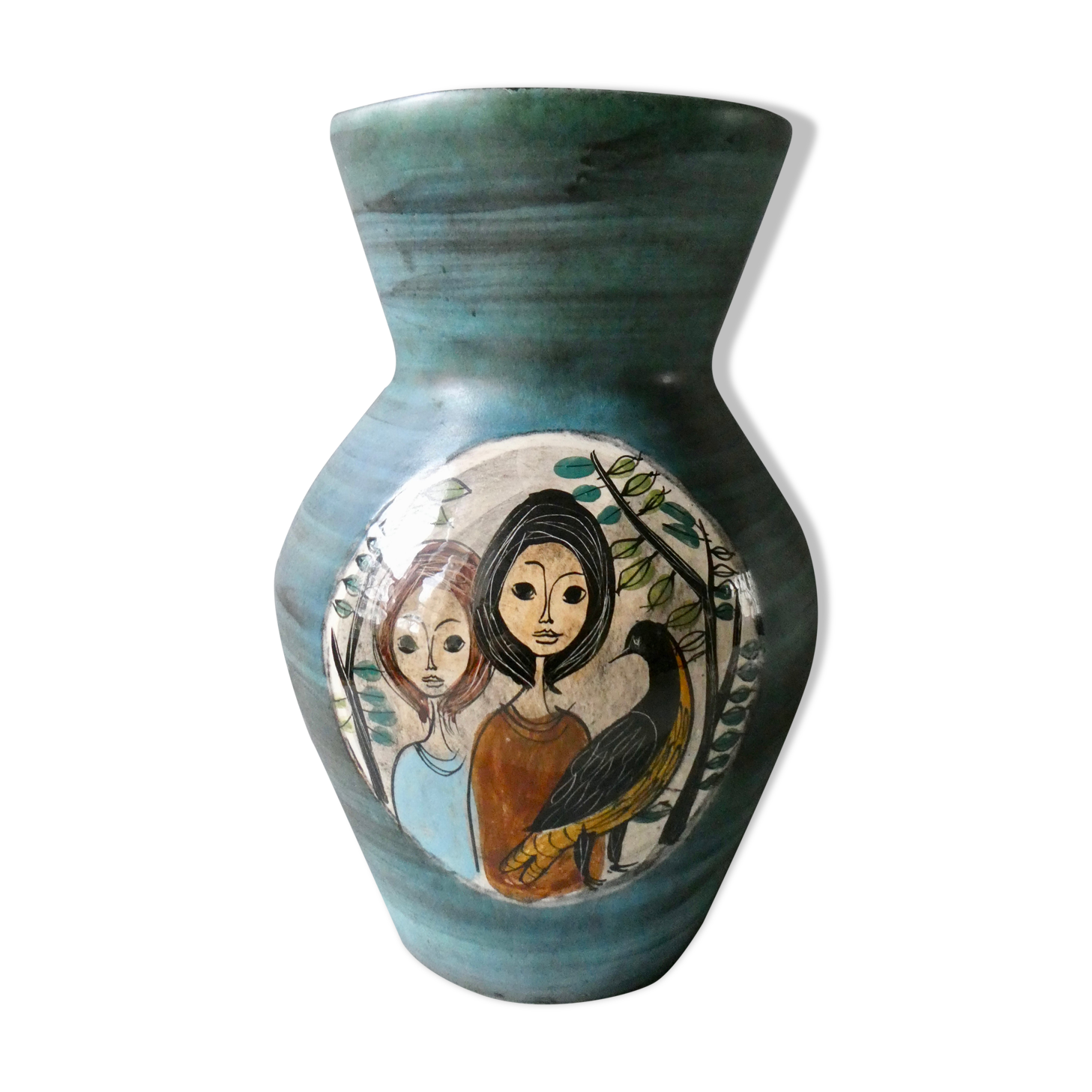 Jean de Lespinasse ceramic vase, 50-60s