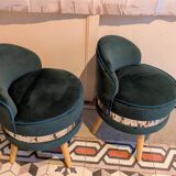 MINI CHAIRS in wood and velvet