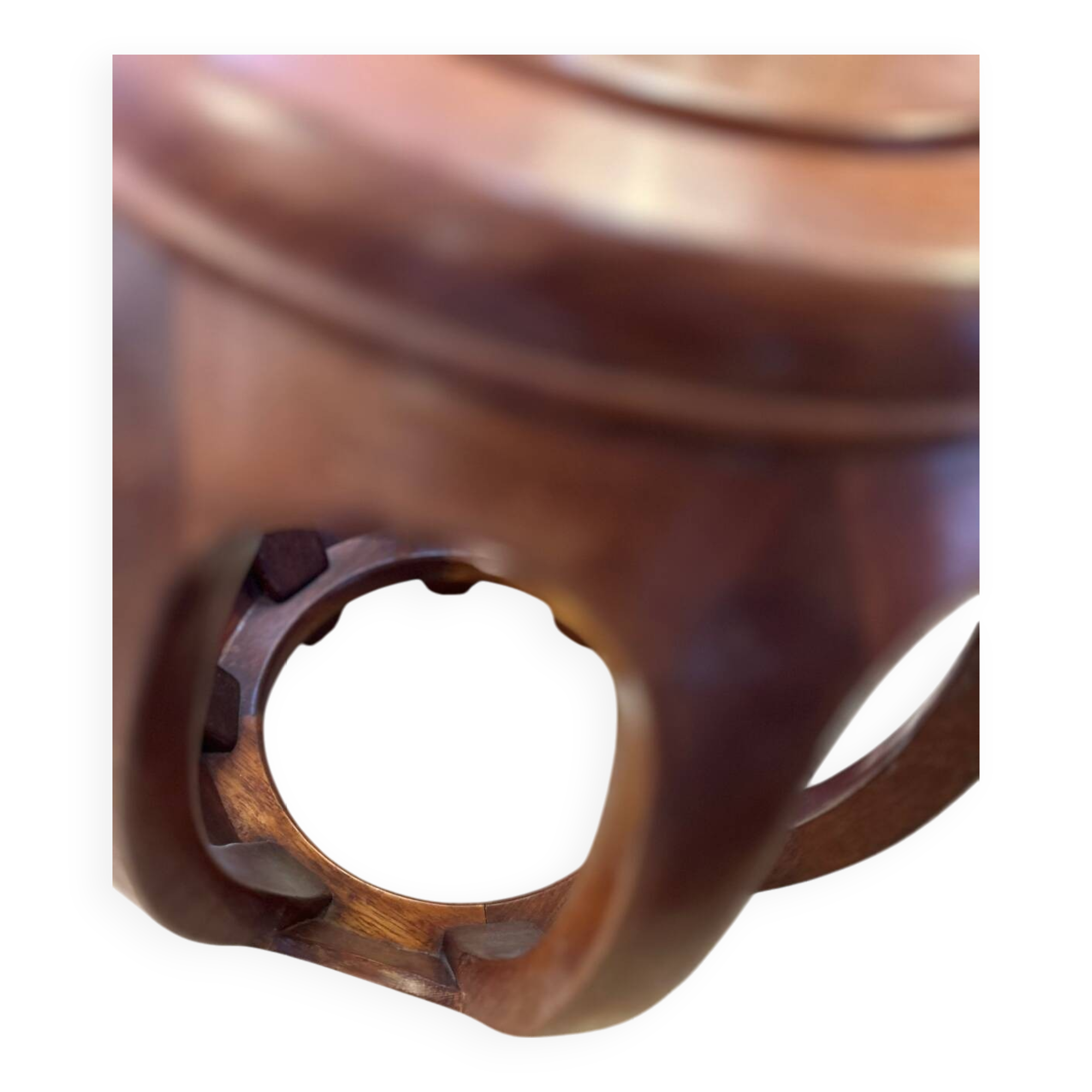 Tabouret acajou, Asie XX ème