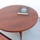 Vintage teak coffee table in 60s-70s style, retro style.